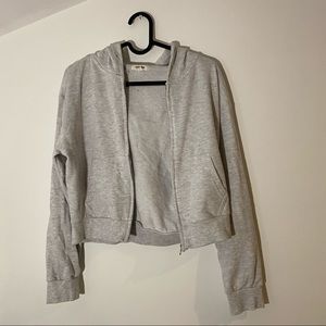 Garage Cropped Zip Hoodie